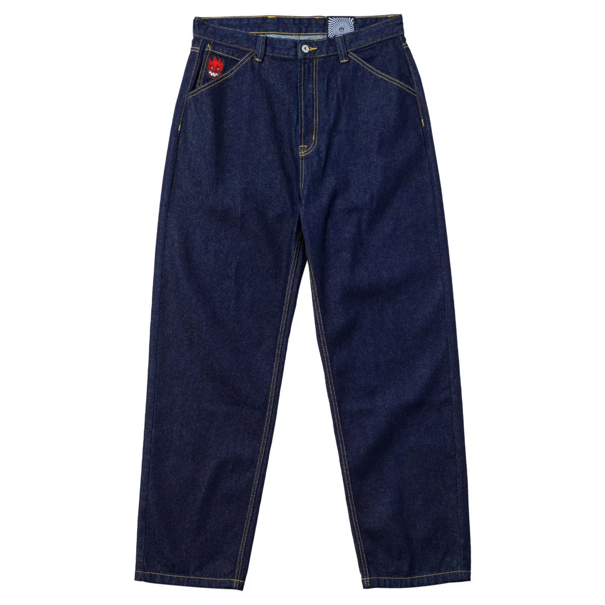 Hidden pockets Sporty Cut Spitfire Bighead Fill Denim Jeans - Dark Wash