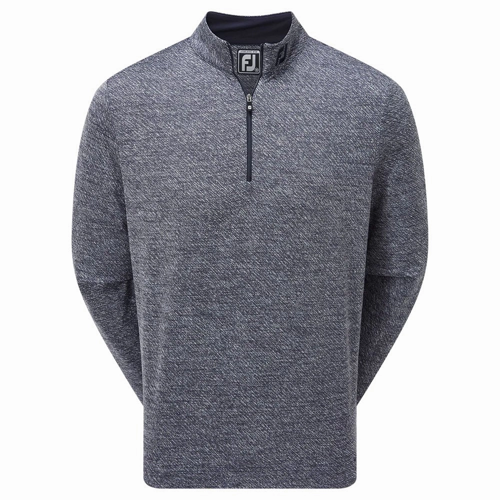 FootJoy Jacquard Texture Chill-Out Pullover - Navy Comfy All Day product patch uniqueness