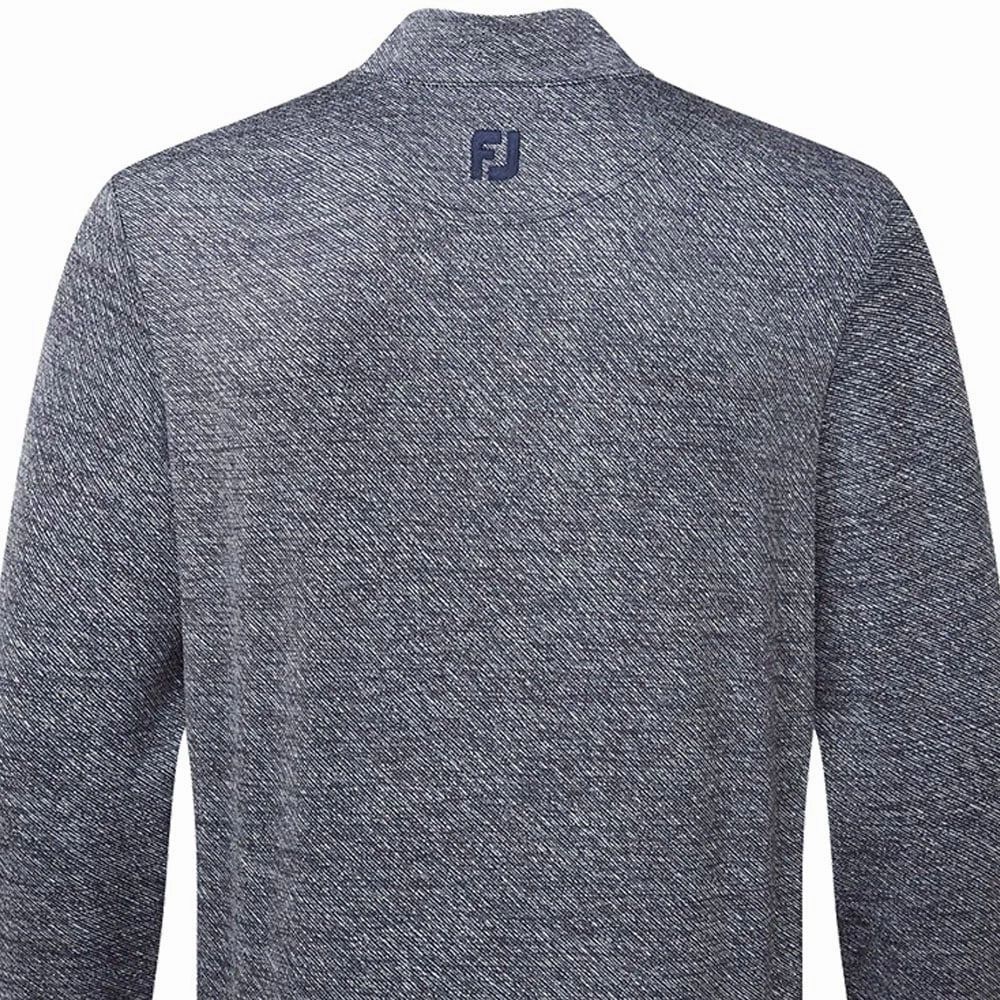 FootJoy Jacquard Texture Chill-Out Pullover - Navy bag accents Hiking wear