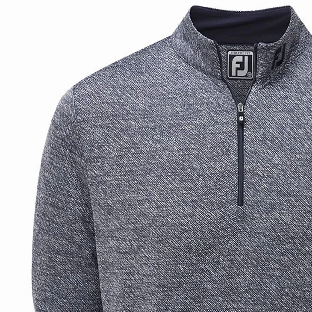 FootJoy Jacquard Texture Chill-Out Pullover - Navy Comfort Wear
