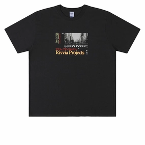 Rivvia Global Tour T-Shirt - Pigment Black Minimalist Style Stretchable