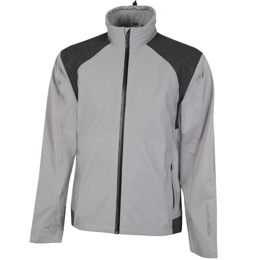 Galvin Green Action Gore-Tex C-Knit Waterproof Jacket - Sharkskin/Black Convertible Collar Design