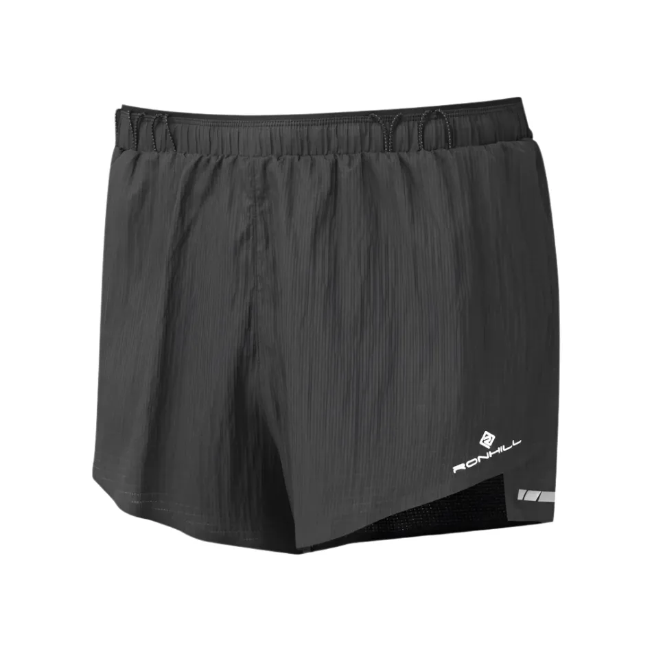 rhinestone accents Quick Drying Fabric Ronhill Men's Tech Race Short in All Black SS25