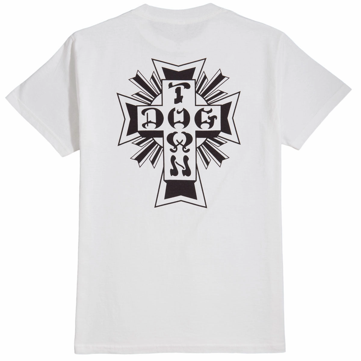 cotton material Dogtown Cross Logo T-Shirt - White/Black