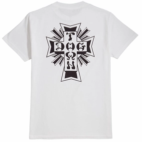 Dogtown Cross Logo T-Shirt - White/Black Perfect Fit