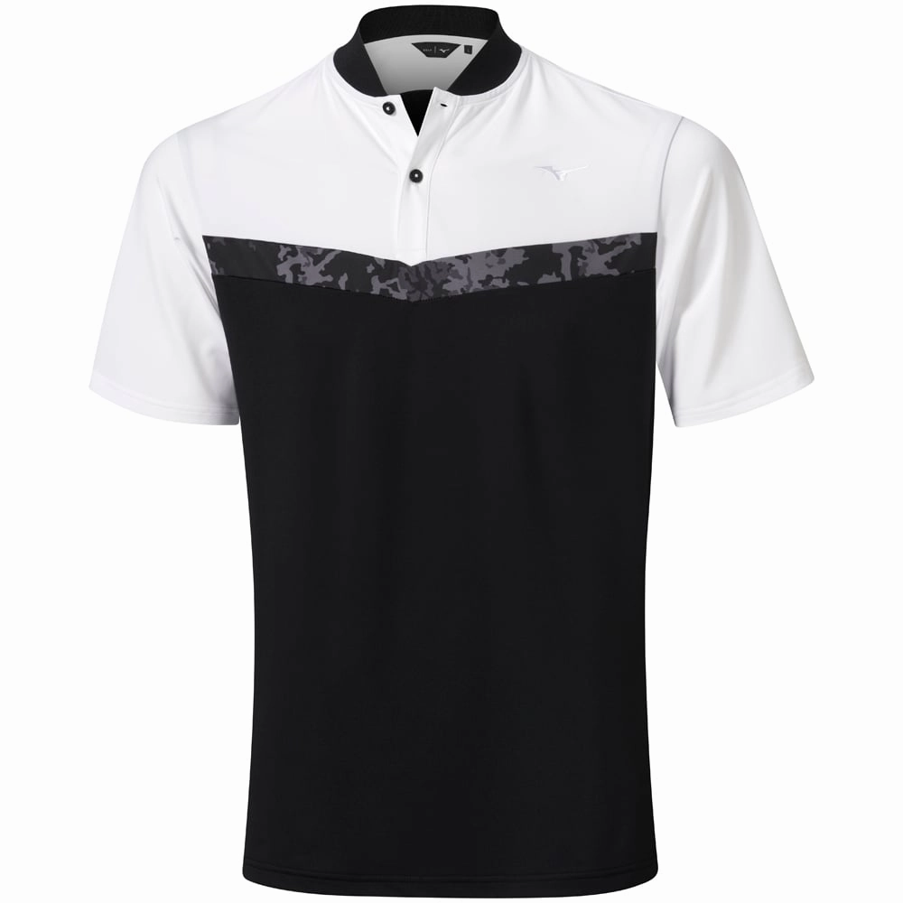 Mizuno Floral GC Polo Shirt - Black in demand