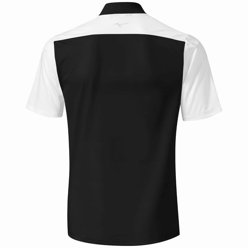 Smooth Neckline Mizuno Floral GC Polo Shirt - Black