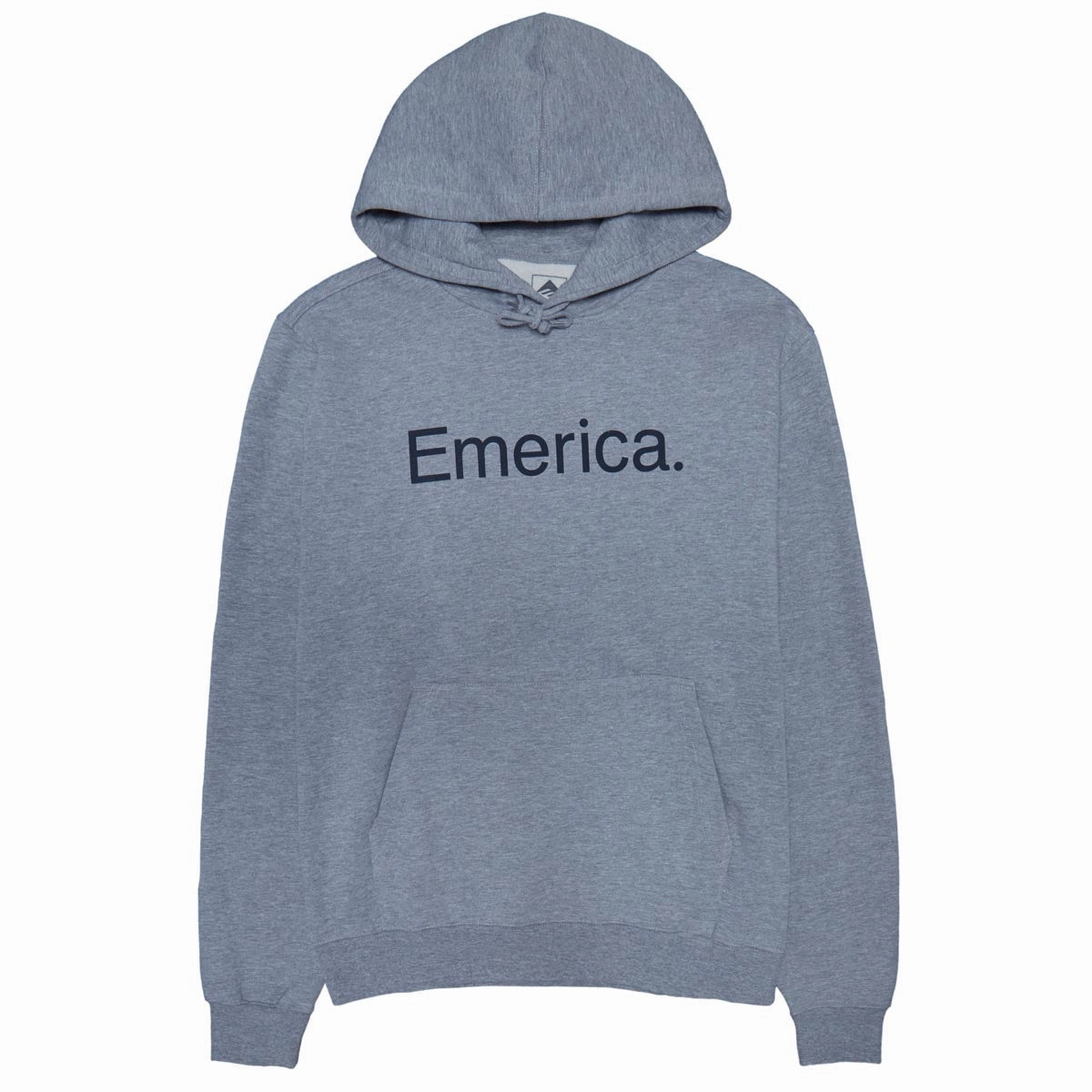 Athleisure Wear Travel Ready Emerica Pure Logo Hoodie - Grey/Navy
