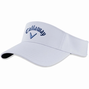 Callaway Liquid Metal Visor Cap - White/Navy Wool blend Ready Wear