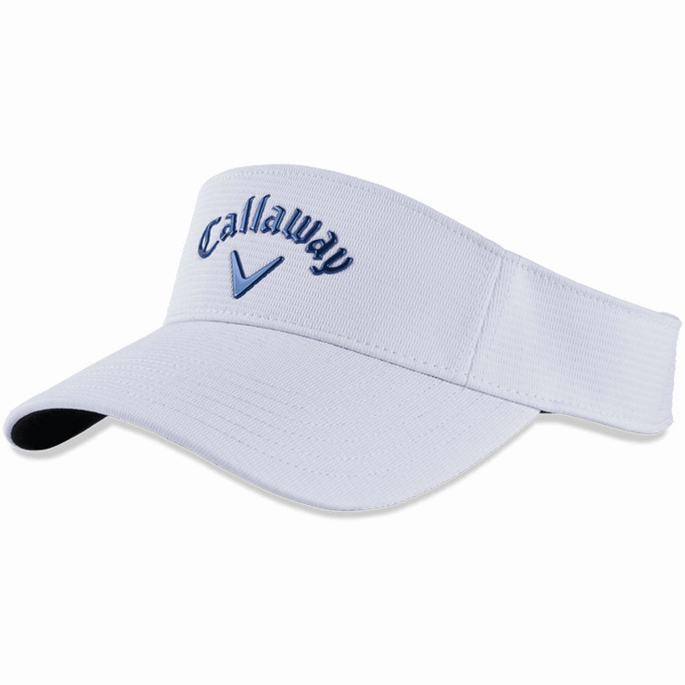 Callaway Liquid Metal Visor Cap - White/Navy Wool blend Ready Wear
