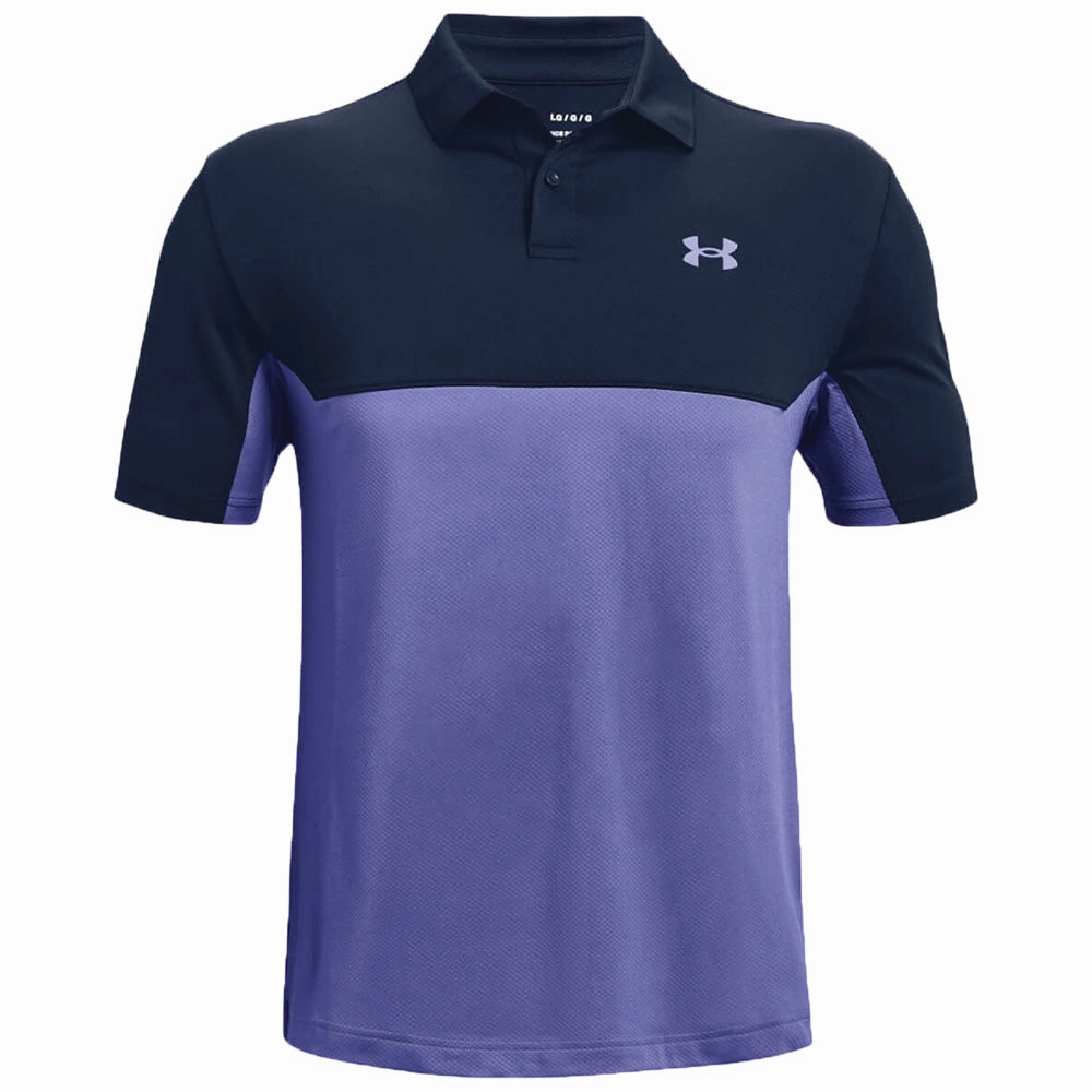 Pocket Detailing Under Armour Performance 2.0 Colorblock Polo Shirt - Academy/Starlight