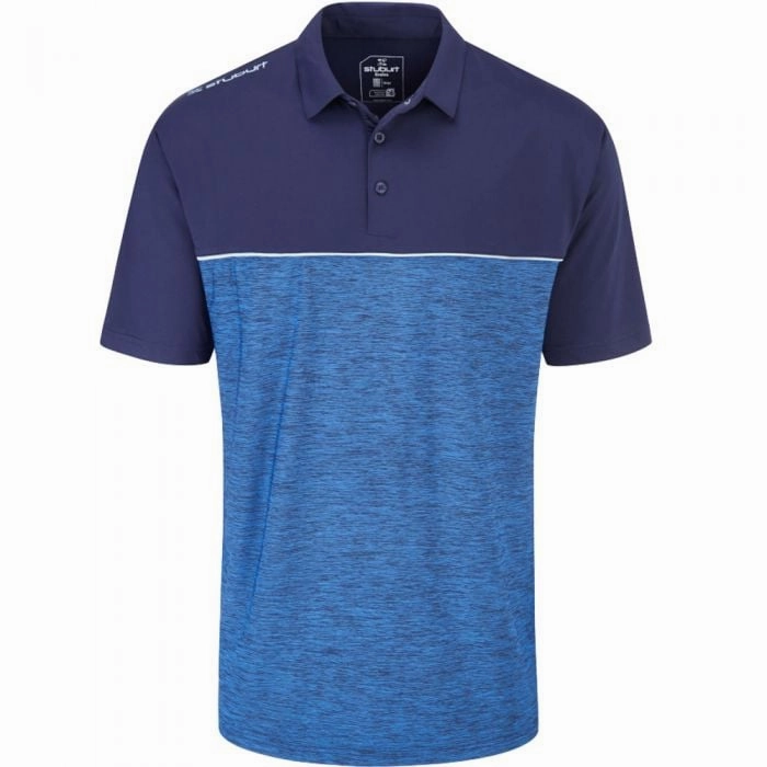 Stylish Layer Look Sporty and Cool Stuburt Golf Evolve Middleton Polo Shirt - Imperial Blue
