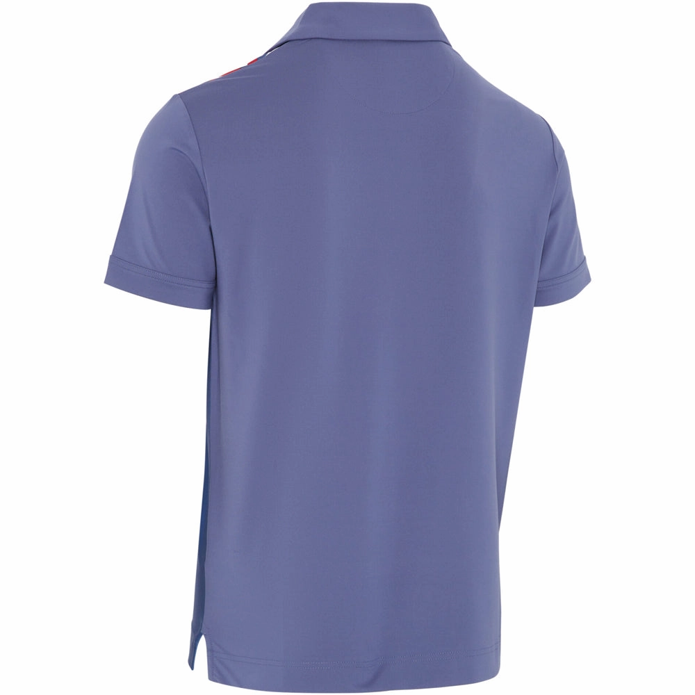 QuickDry Material Callaway Ombre 3D Chev Geo Polo Shirt - Bijou Blue