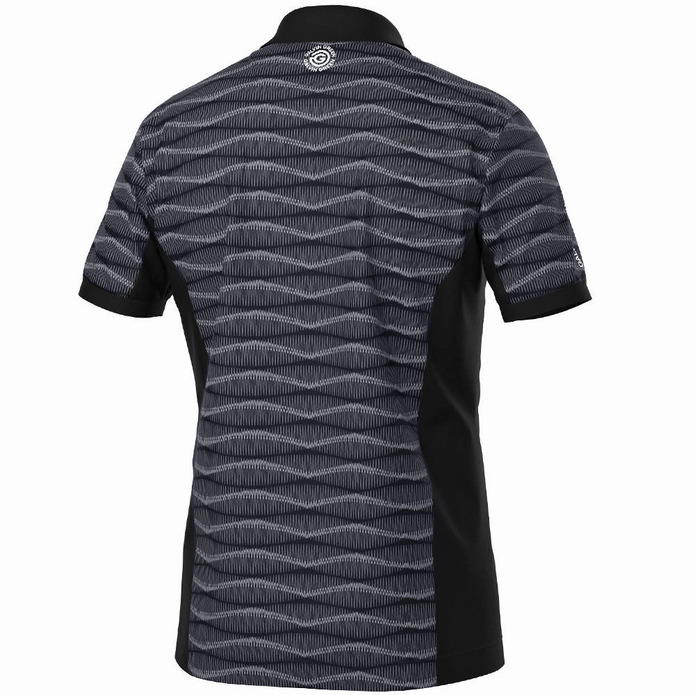 Galvin Green Merlin Polo Shirt - Black/Sharkskin Relaxed Design Weekend Fashion