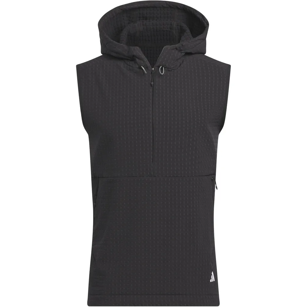 instruction Anti Slip Inner Lining adidas Ultimate365 Tour WIND.RDY 1/2 Zip Vest - Black