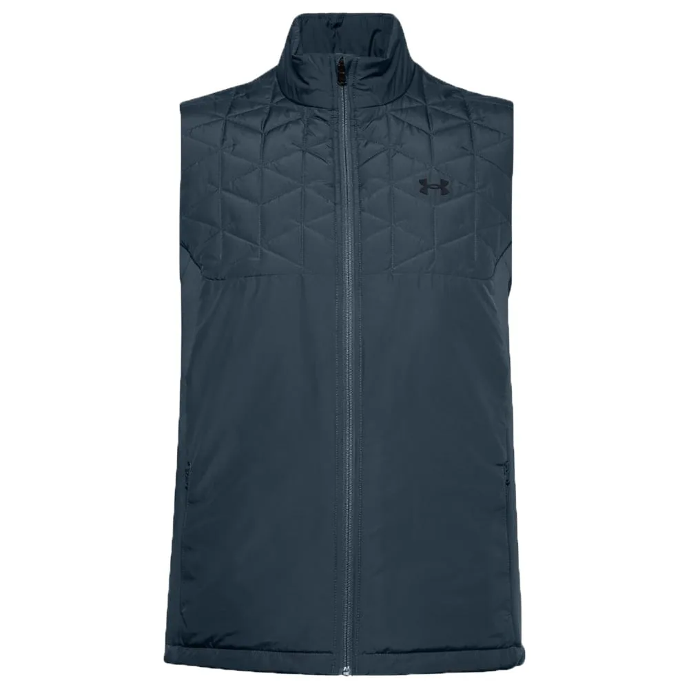 Light Reflective Trim Under Armour ColdGear Reactor Hybrid Gilet - Mechanical Blue