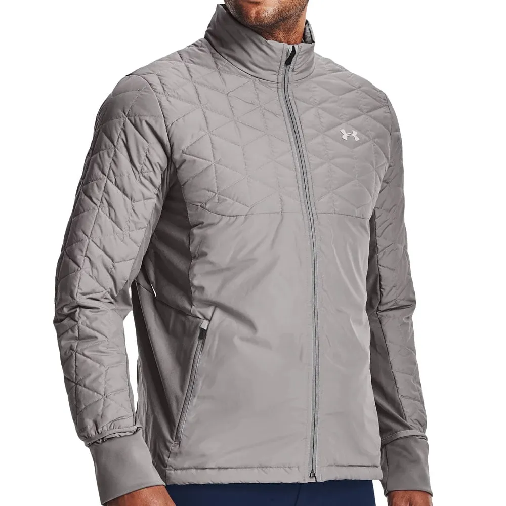 Comfortable Fabric Under Armour ColdGear Reactor Hybrid Jacket - Grey Wolf/Concrete