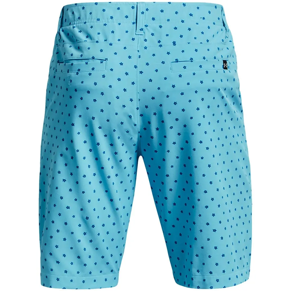 Under Armour Drive Printed Shorts - Fresco Blue/Cruise Blue rayon fabric hypoallergenic