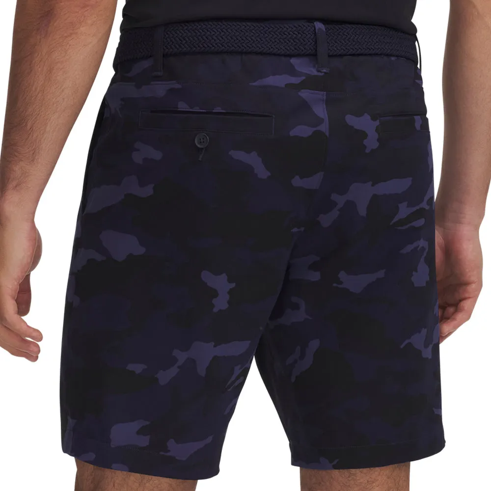 Under Armour Drive Printed Tapered Shorts - Midnight Navy/Halo Gray RollUpFasten Reflective Safety Detailing
