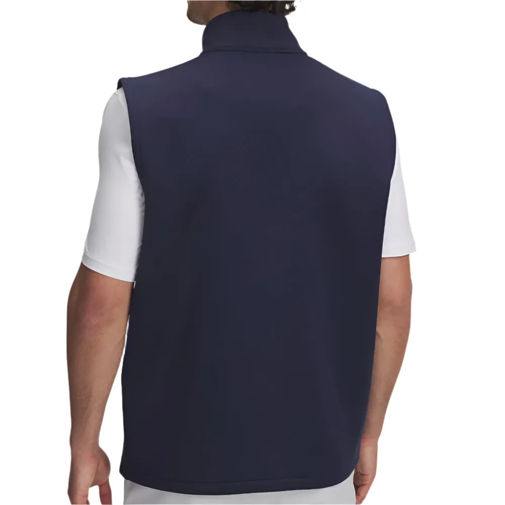 Anti Snag Fabric Unique Look Under Armour Drive Pro Storm Hybrid Gilet - Midnight Navy/Metallic Silver