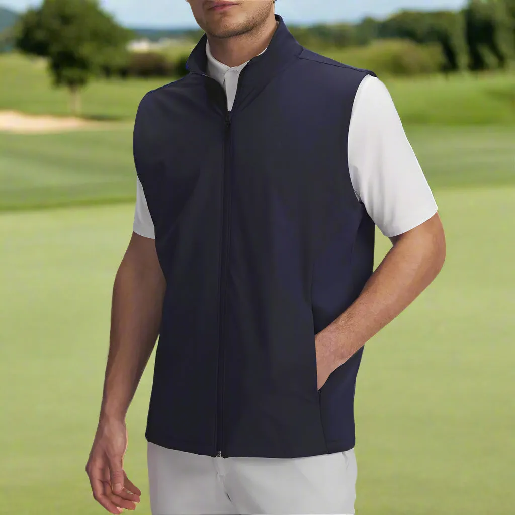 synthetic materials Under Armour Drive Pro Storm Hybrid Gilet - Midnight Navy/Metallic Silver