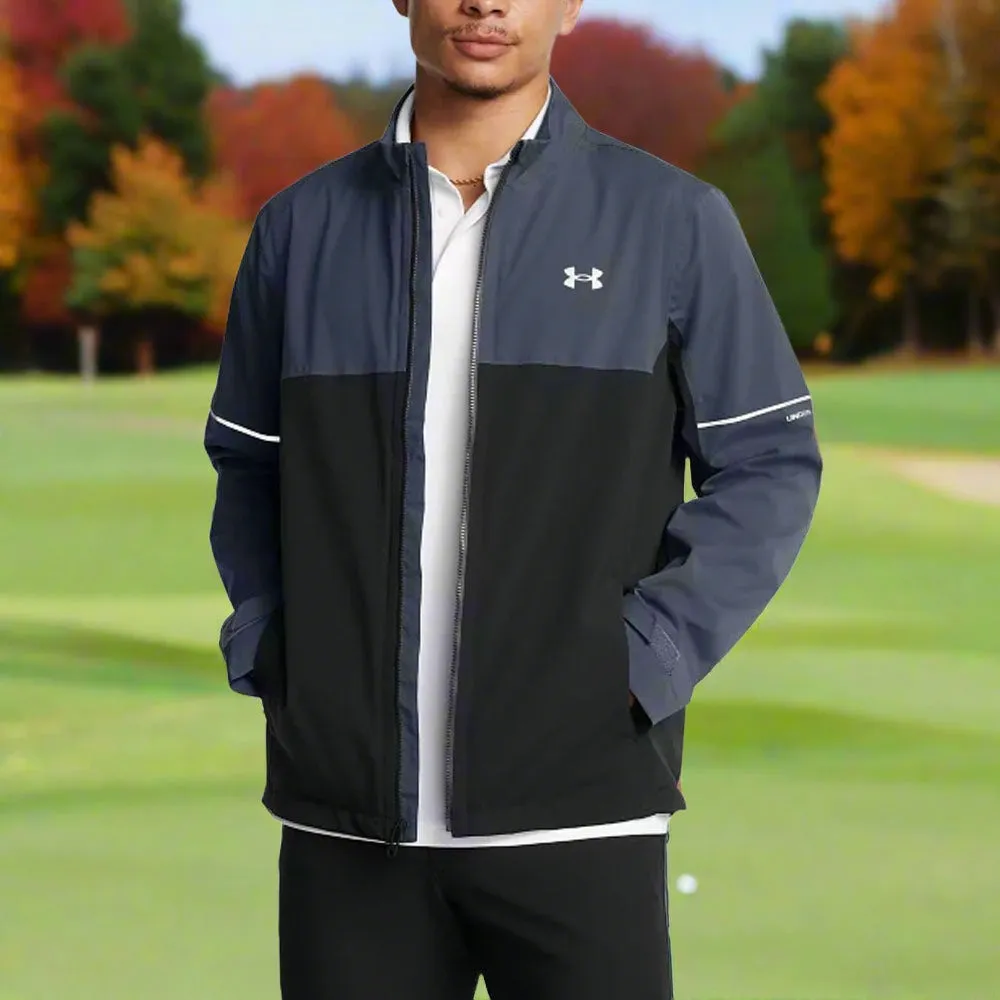 Minimal Travel Look Adjustable Cuffs Under Armour Drive Rain Waterproof Jacket - Downpour Grey/Black