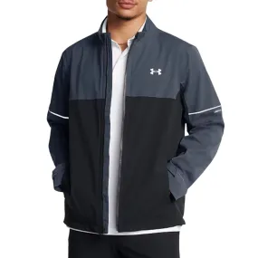 Under Armour Drive Rain Waterproof Jacket - Downpour Grey/Black Stay Dry Interior Comfortable Feel