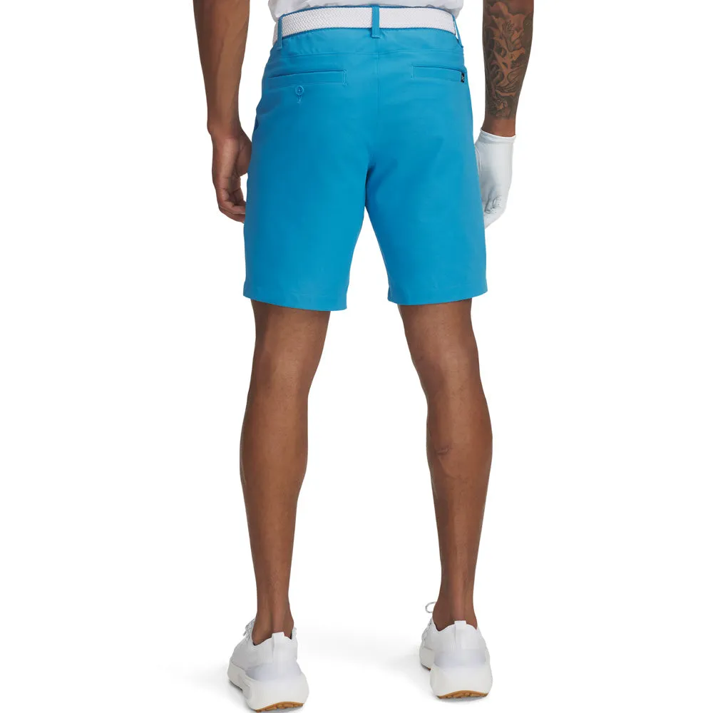 tall size No Ride Up Silicone Grip Under Armour Drive Taper Shorts - Ether Blue/Halo Gray