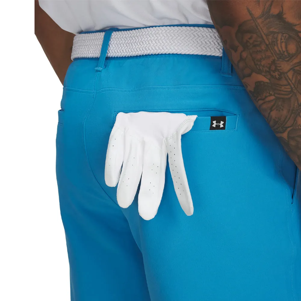 Under Armour Drive Taper Shorts - Ether Blue/Halo Gray Anti Odor Abrasion Resistant Edges