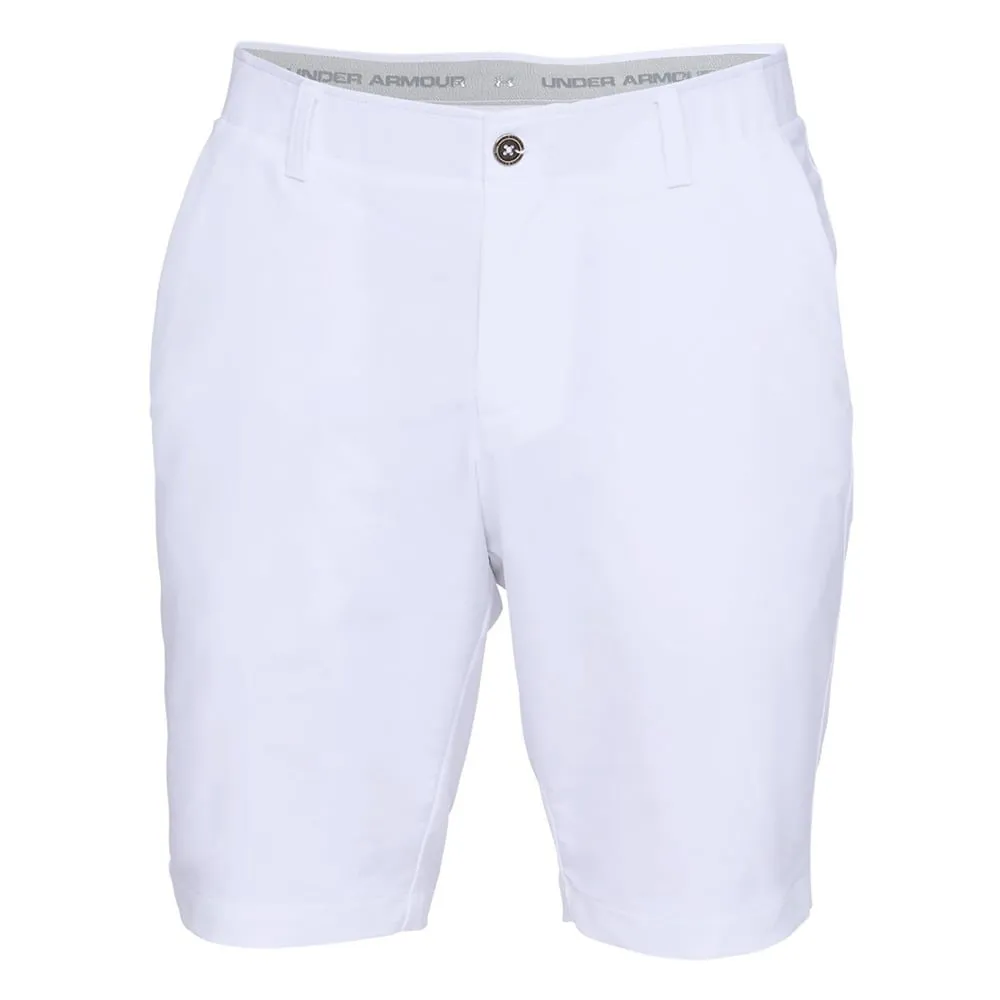 Under Armour Matchplay Performance Taper Shorts - White Fleece Lining QuickAdjustStraps