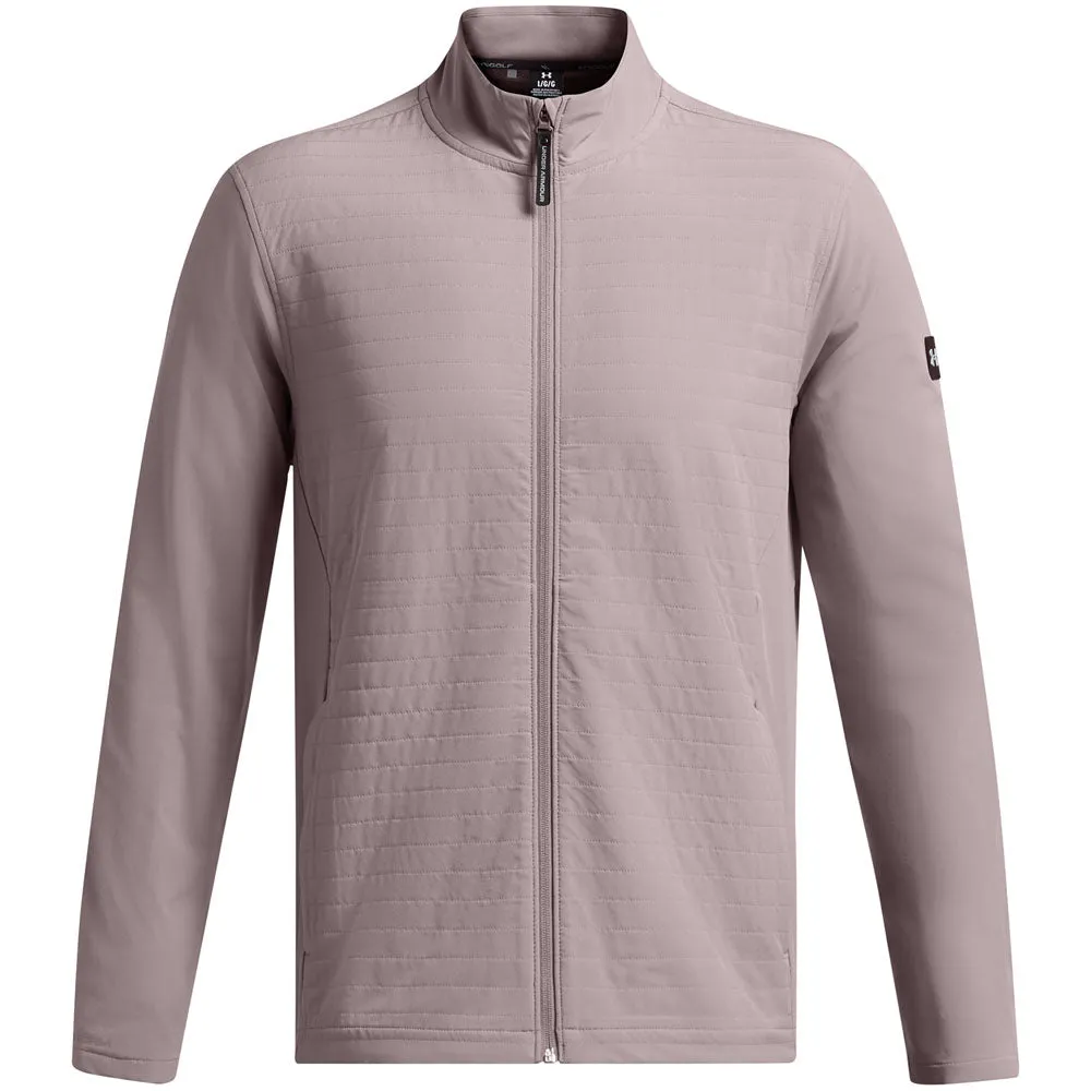 Under Armour Pro Storm Lightweight Insulated Jacket - Tetra Gray Full Length Zipper Closure