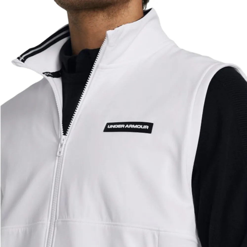 Seamless construction Under Armour Storm Daytona Vest - White/Black/White