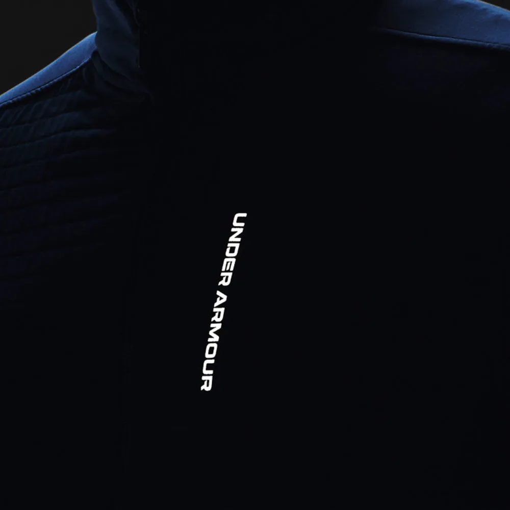 Wind Blocking Fabric Convertible Collar Under Armour Storm Revo Jacket - Blue Mirage
