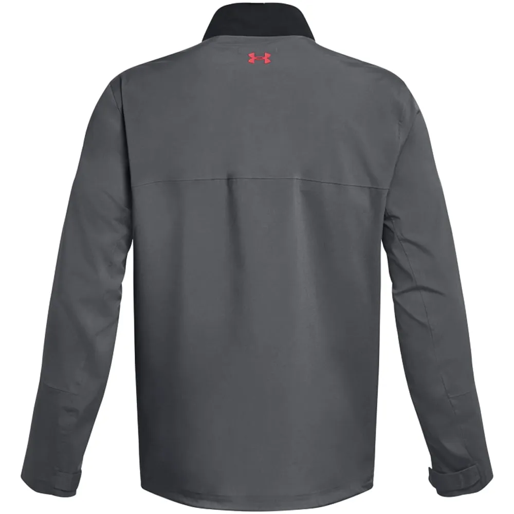 Under Armour Stormproof 3.0 Waterproof Jacket - Black/Pitch Grey Comfort Focused Design Anti Static Weave