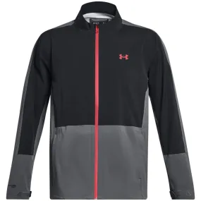 Adjustable Drawstring Waist Under Armour Stormproof 3.0 Waterproof Jacket - Black/Pitch Grey