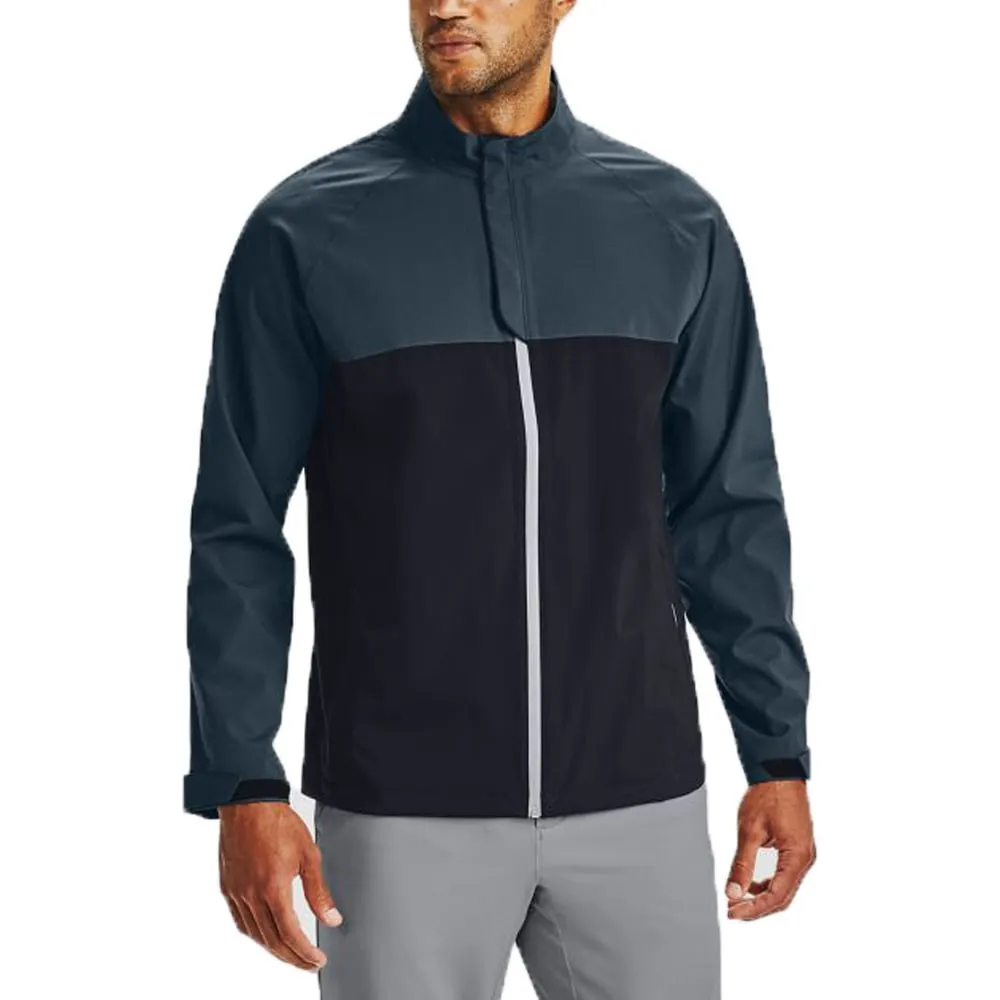 Under Armour Stormproof Waterproof Jacket - Mechanical Blue Puffer Design