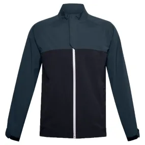 Under Armour Stormproof Waterproof Jacket - Mechanical Blue Breathable Membrane Roll Up Hood