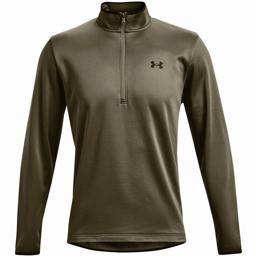 Under Armour 1/2 Zip Armour Pullover - Tent/Black Easy iron product safety