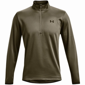 Under Armour 1/2 Zip Armour Pullover - Tent/Black Easy iron product safety