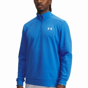 product graffiti urbanity Contrast Trim Under Armour Armour Fleece 1/4 Zip Pullover - Blue Atlantis/White