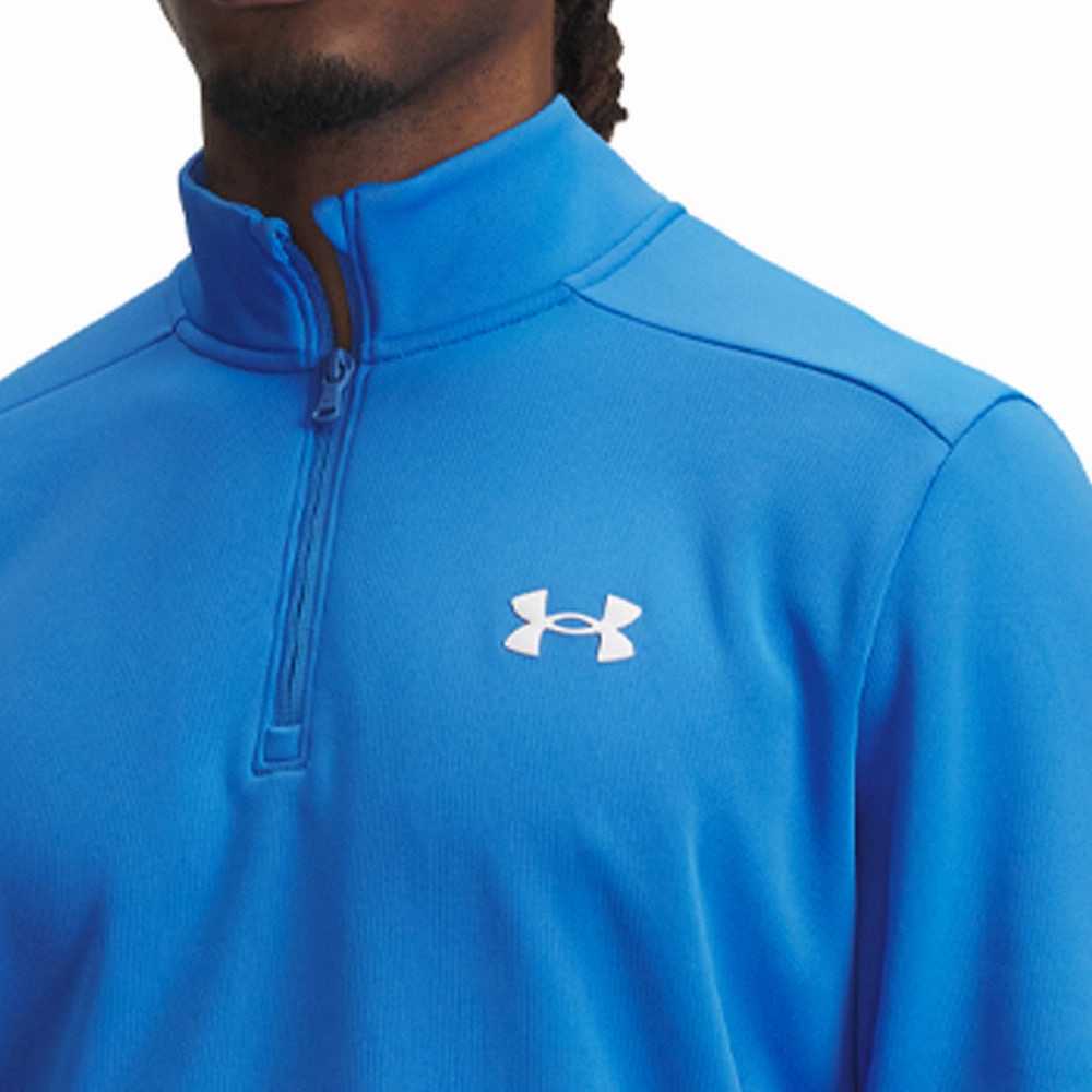 design trend Under Armour Armour Fleece 1/4 Zip Pullover - Blue Atlantis/White