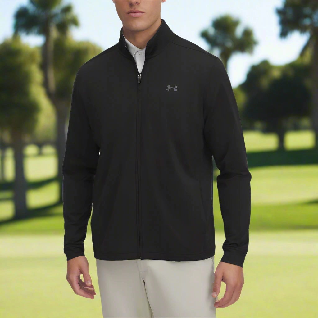 Water Resistant Fashion Piece Under Armour Drive Full Zip Pullover - Black/Castlerock