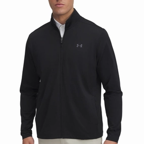 Tall Fit Under Armour Drive Full Zip Pullover - Black/Castlerock