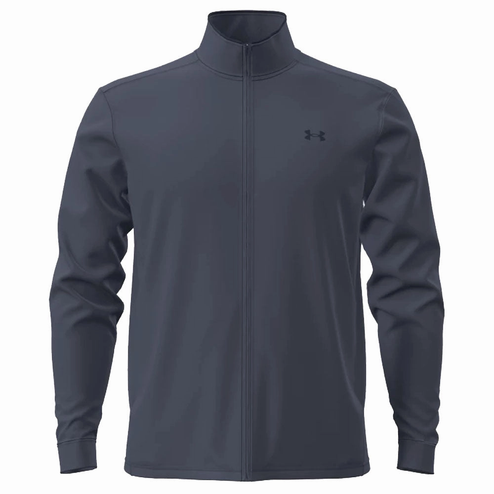 Relaxed Essentials Under Armour Drive Full Zip Pullover - Downpour Grey/Midnight Navy/Downpour Grey