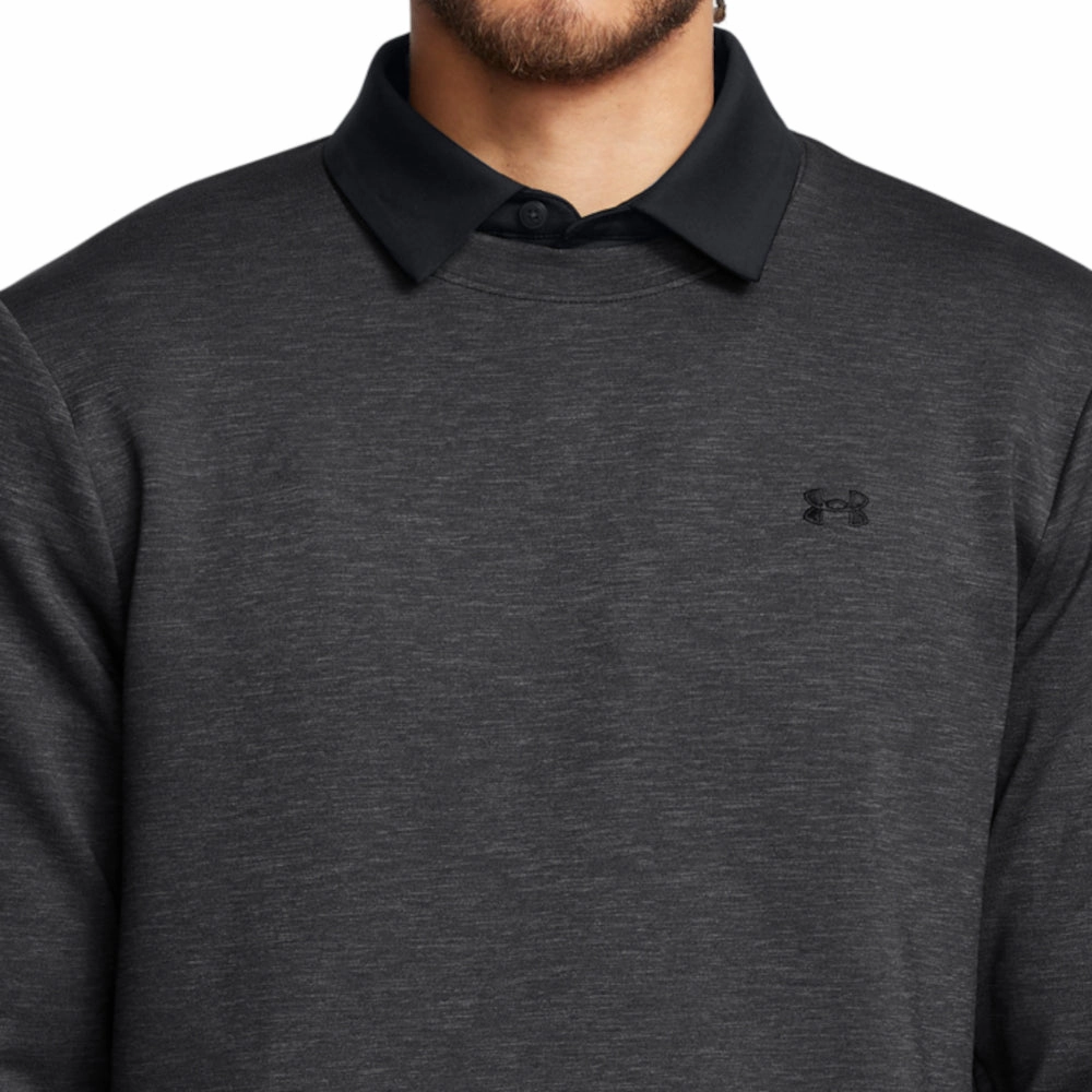 Under Armour Drive Midlayer Crewneck Pullover - Black/Anthracite Yoga wear