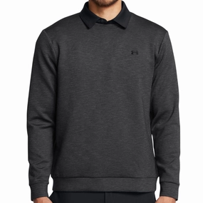 Modern Edge Under Armour Drive Midlayer Crewneck Pullover - Black/Anthracite