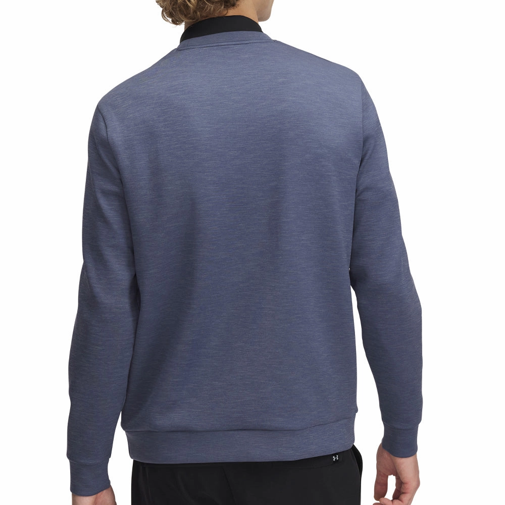 Office Appropriate Seasonal Trend Under Armour Drive Midlayer Crewneck Pullover - Downpour Grey/Gravel/Downpour Grey