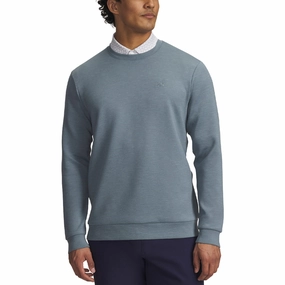 bead accents Under Armour Drive Midlayer Crewneck Pullover - Jasper Blue