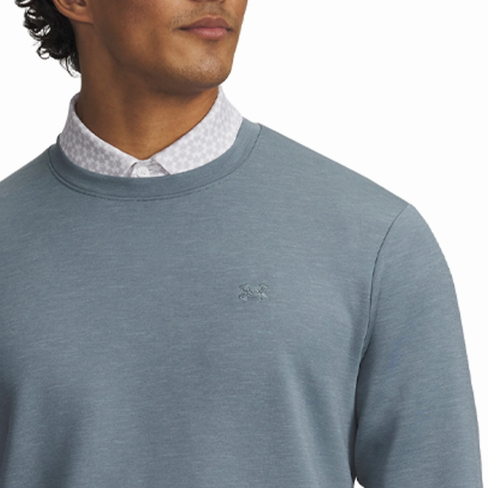 Coffee Run Sports Apparel Under Armour Drive Midlayer Crewneck Pullover - Jasper Blue