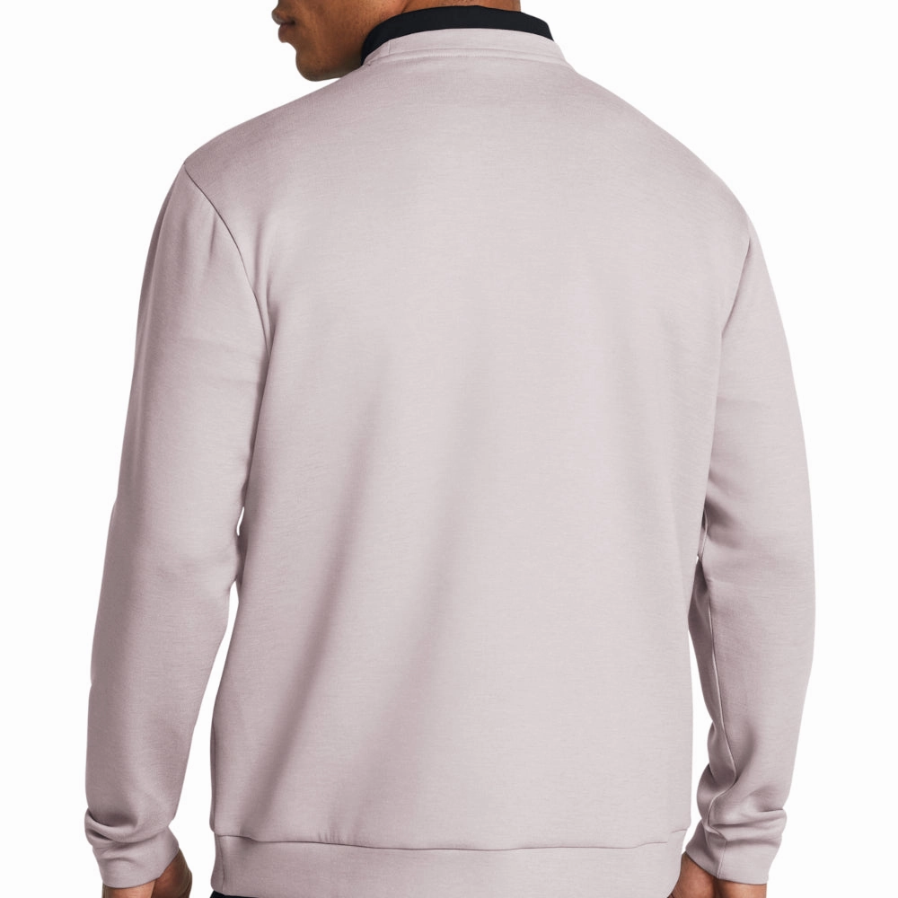 product festival wearability Travel Companion Under Armour Drive Midlayer Crewneck Pullover - Tetra Gray/Gray Matter
